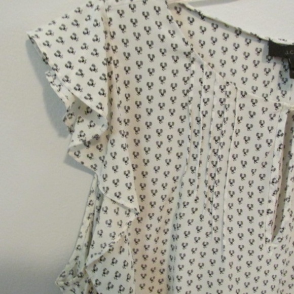 J.CREW Sleeveless Ruffled Silk Top Size 10 - Picture 3 of 7